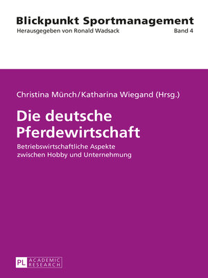 cover image of Die deutsche Pferdewirtschaft